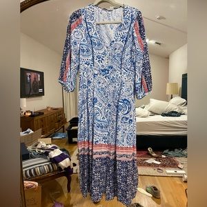 Red white and blue pretty swingy dress